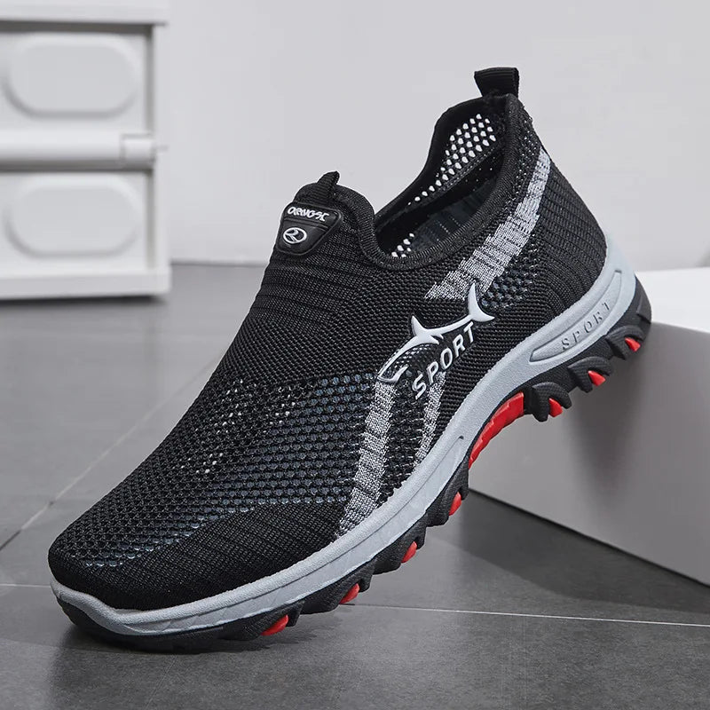 Miesten Kevyet Verkko Sneakers Muotiin Sopivat Kävelykengät 1