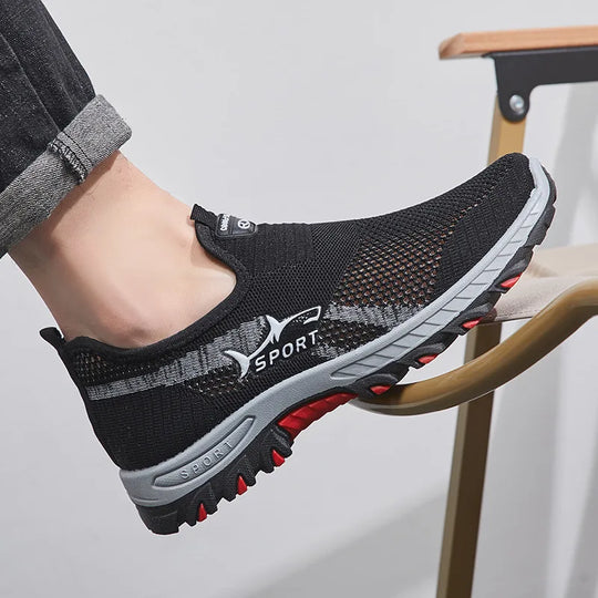 Miesten Kevyet Verkko Sneakers Muotiin Sopivat Kävelykengät 3