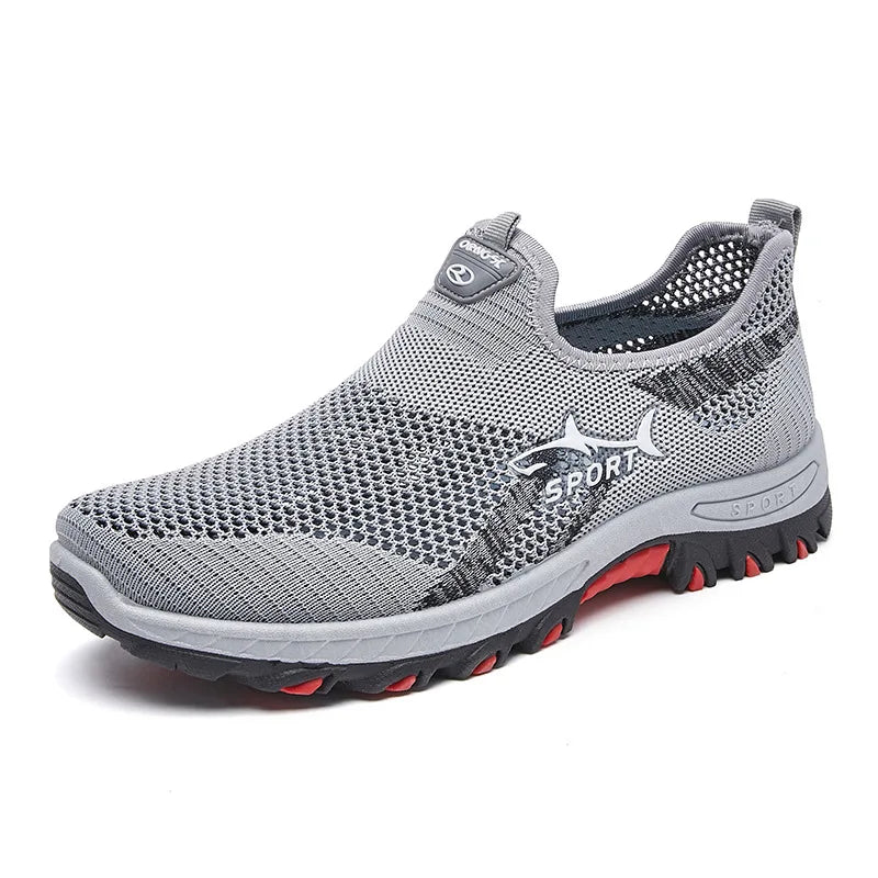 Miesten Kevyet Verkko Sneakers Muotiin Sopivat Kävelykengät 4
