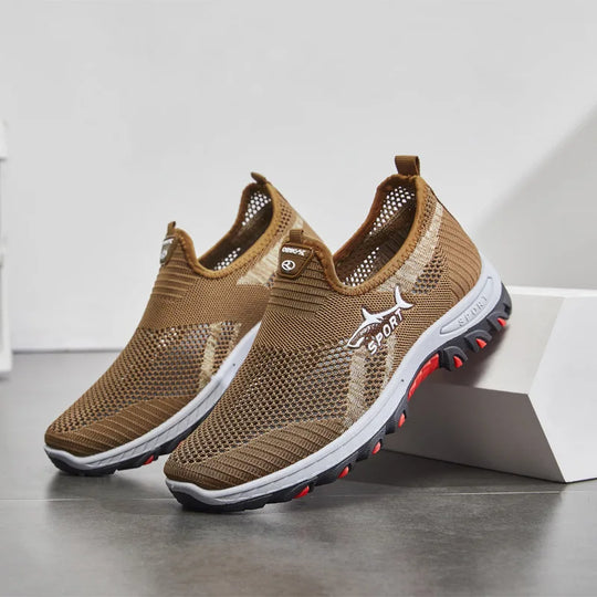Miesten Kevyet Verkko Sneakers Muotiin Sopivat Kävelykengät 6
