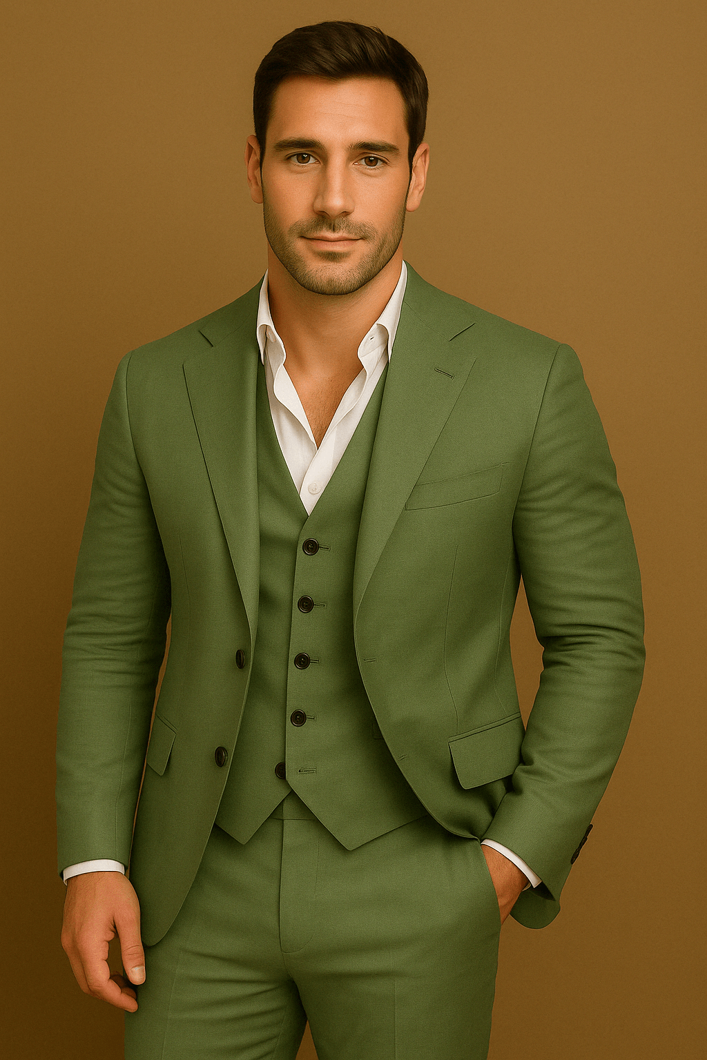 Miesten Kolmiosainen Puku Virallisiin Tapahtumiin 4