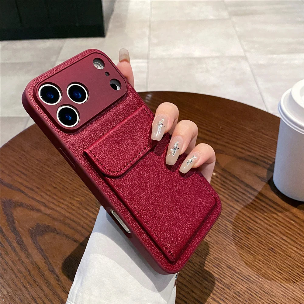 Miesten Korttikotelo Lompakko iPhone 11-16 Pro Max 8
