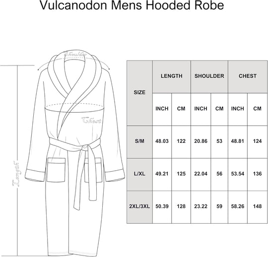 Miesten Kylpytakki Pitkä Mukavalla Tyylillä 6
