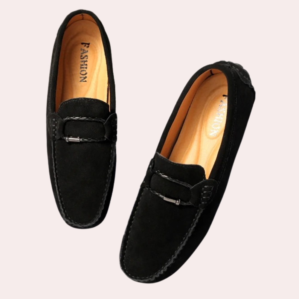 Miesten Loaferit Mukavalla Gummipohjalla 1