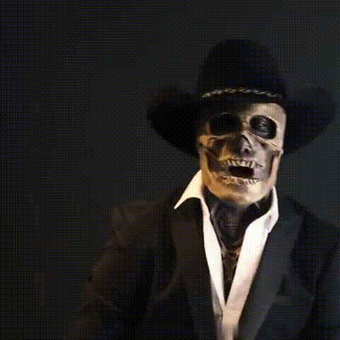 Miesten Luurankonaamio Hattu Halloween-Tyyli 2