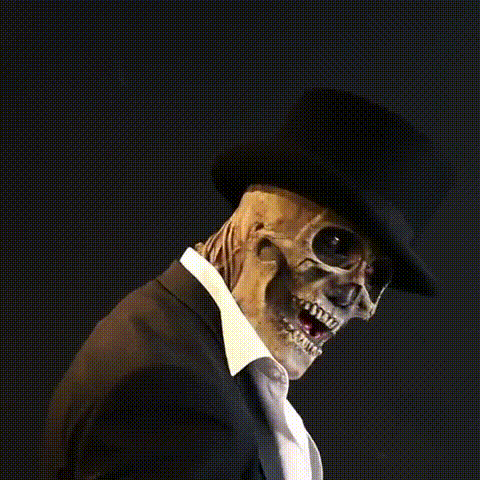 Miesten Luurankonaamio Hattu Halloween-Tyyli 4
