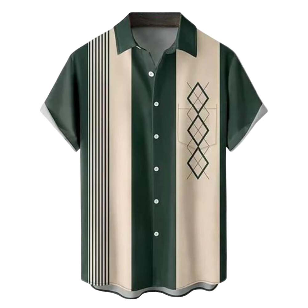 Miesten Lyhythihainen Retro Paita 0