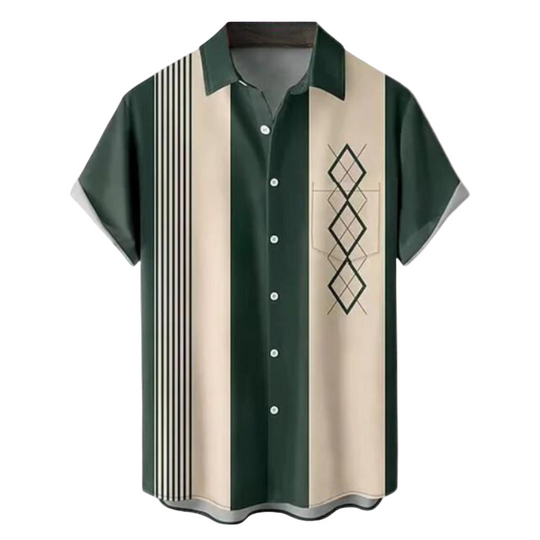 Miesten Lyhythihainen Retro Paita 0