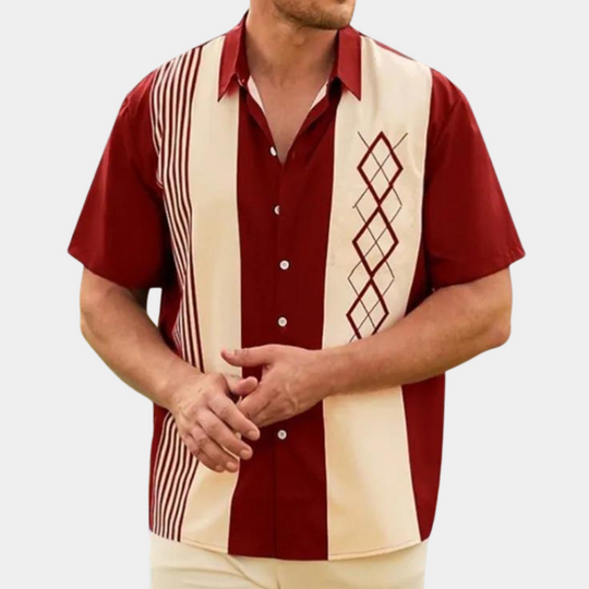 Miesten Lyhythihainen Retro Paita 1