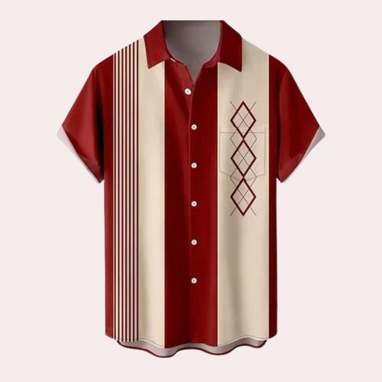 Miesten Lyhythihainen Retro Paita 2