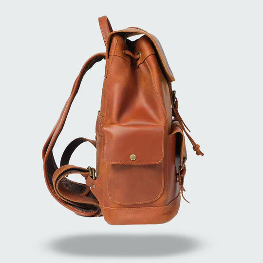 Miesten Nahkareppu Solkihihnalla Retrotyylillä 6