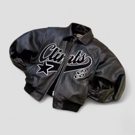 Miesten Nahkatakki Y2K Retro Hip Hop -tyyli 1