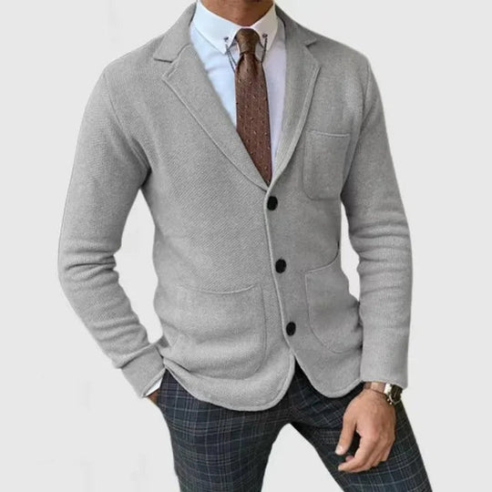 Miesten Neuleblazer Moderni Neule Materiaali 1