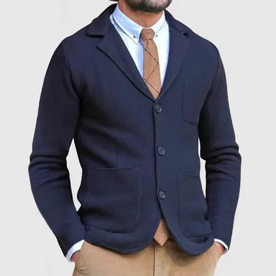 Miesten Neuleblazer Moderni Neule Materiaali 5