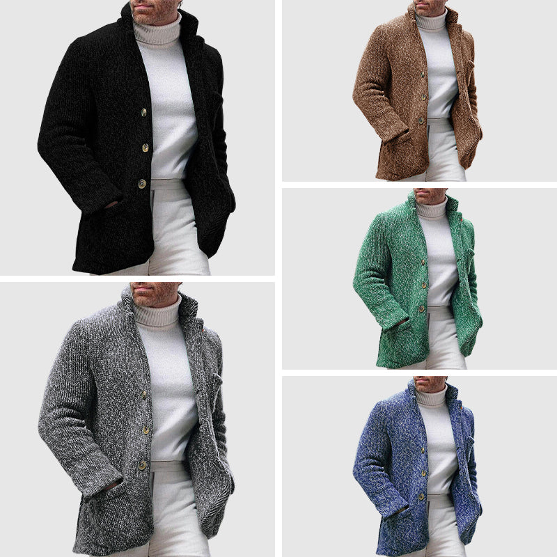 Miesten Neulecardigan Paksulla Tekstuurilla 5