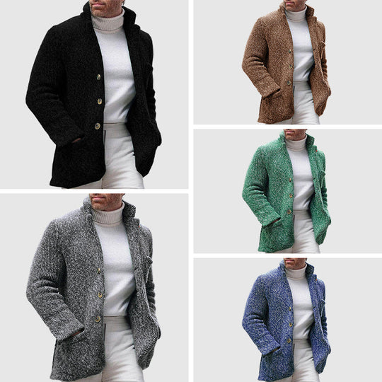 Miesten Neulecardigan Paksulla Tekstuurilla 5