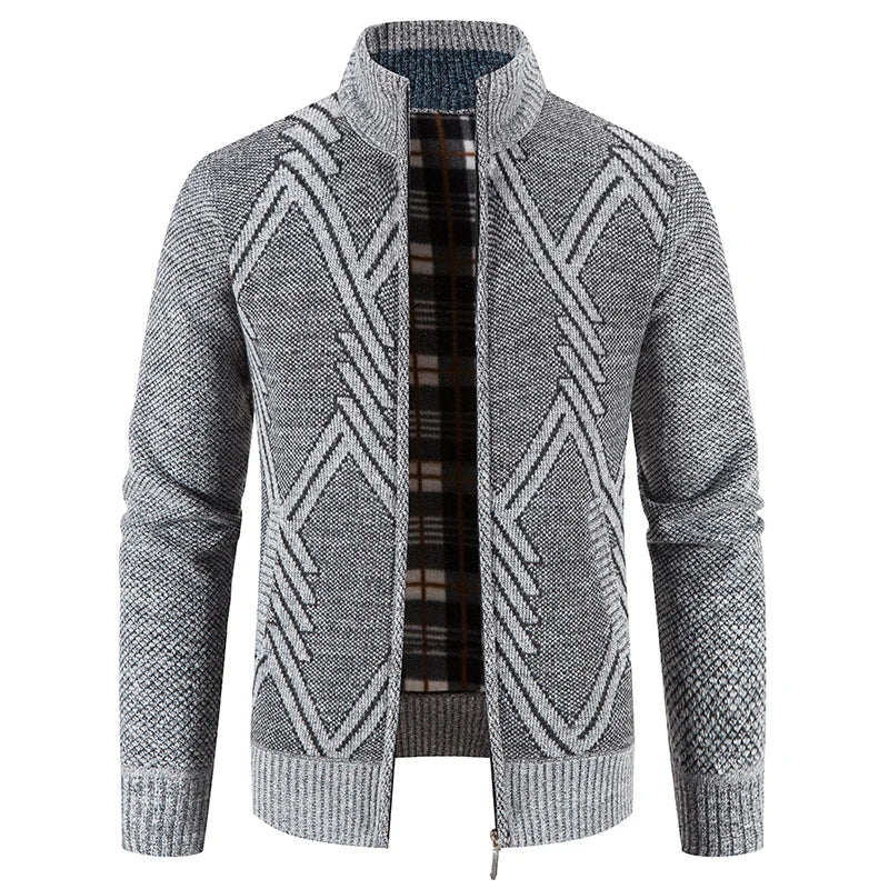 Miesten Neulecardigan Patches-muotoilulla 10