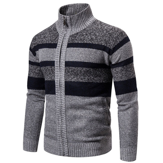 Miesten Neulecardigan Raidallinen Slim Fit Neule 2