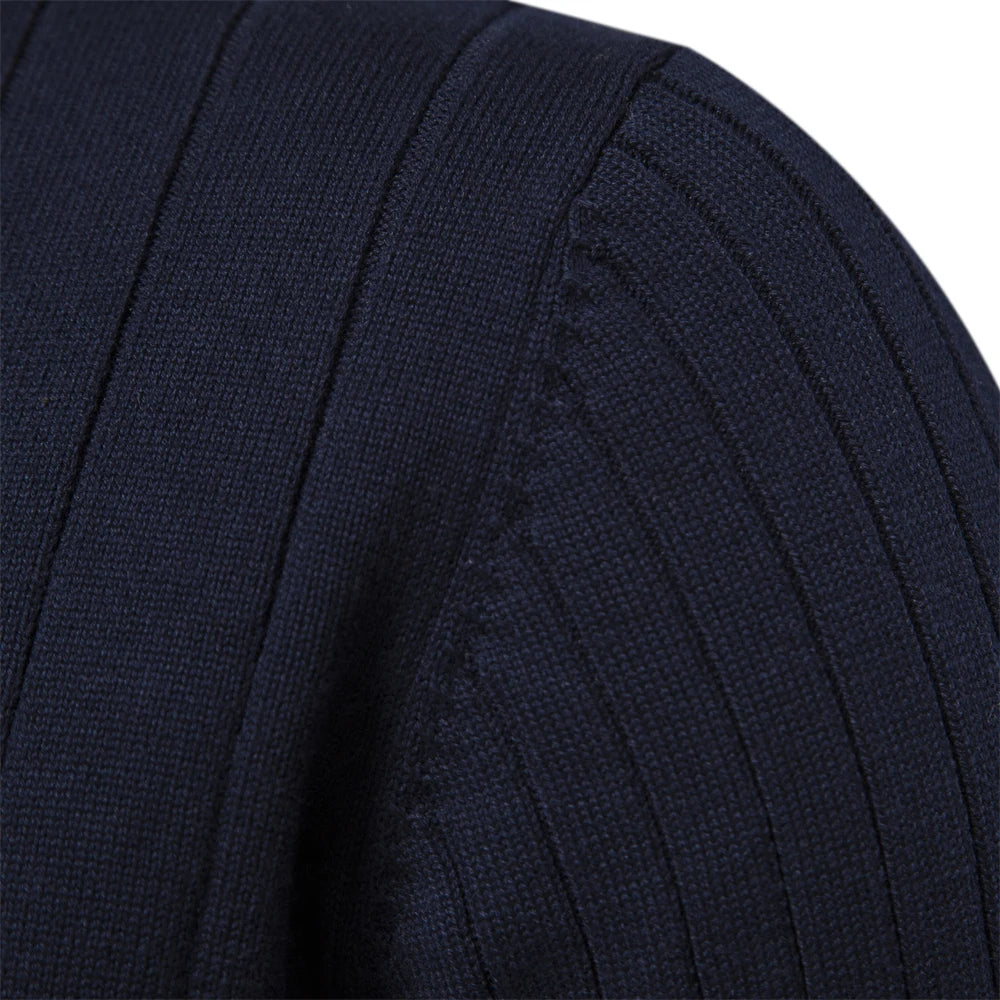 Miesten Neulepusero Vetoketjulla Puuvilla Stand Collar 2
