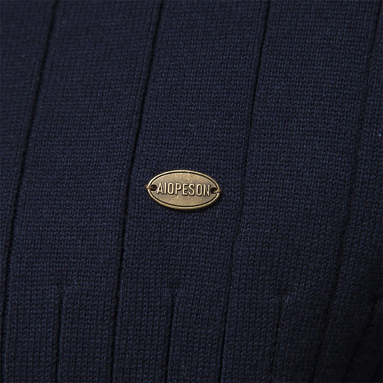 Miesten Neulepusero Vetoketjulla Puuvilla Stand Collar 4