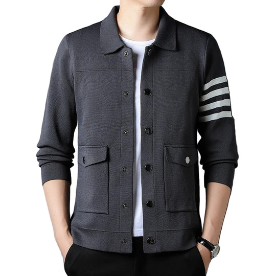 Miesten Neuletakki Trendikkäällä Tyylillä Painikkeilla 0