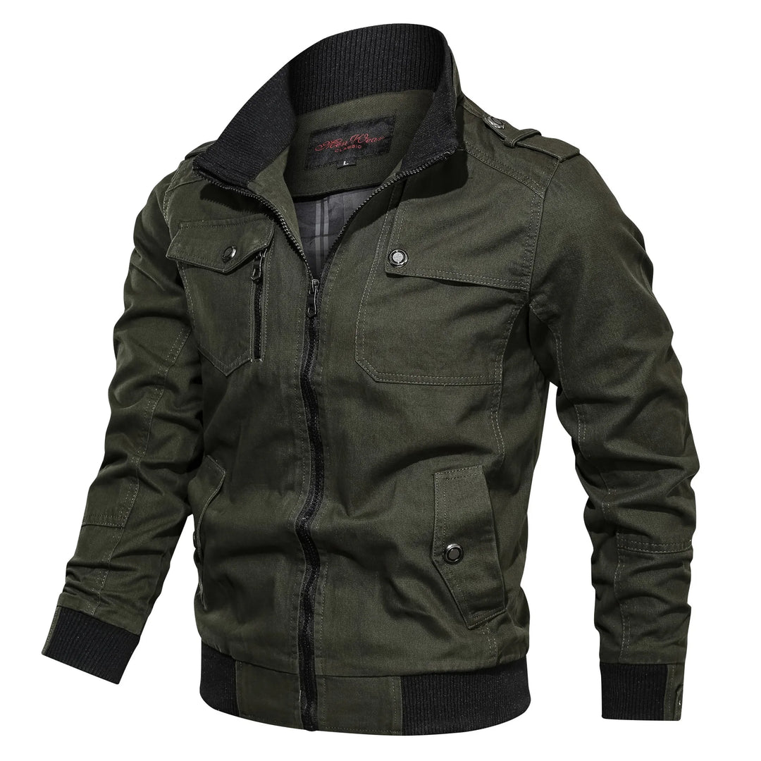 Miesten Oversized Takki Vetoketjullisella Taskulla 10