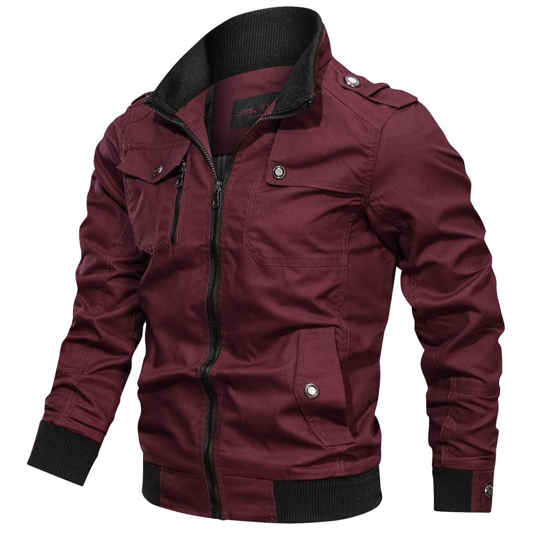 Miesten Oversized Takki Vetoketjullisella Taskulla 8