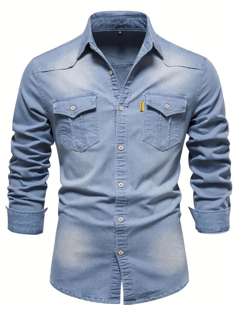 Miesten Paita Denim Ajaton Muotoilu 1