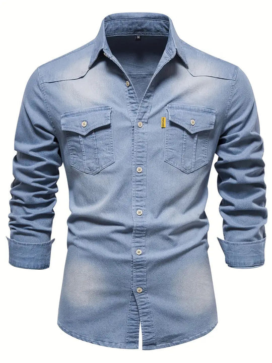 Miesten Paita Denim Ajaton Muotoilu 1