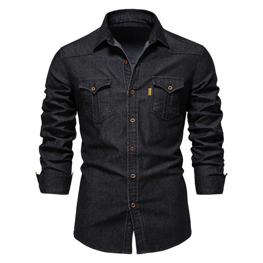 Miesten Paita Denim Ajaton Muotoilu 2
