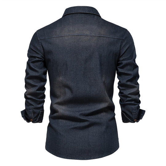 Miesten Paita Denim Ajaton Muotoilu 5