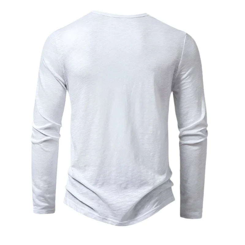 Miesten Paita Pitkähihainen Nauhakauluspoolo Rento Tyylikäs 7