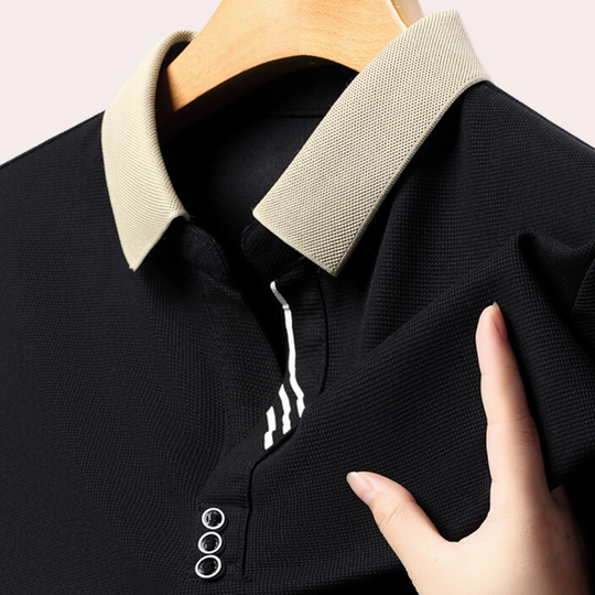 Miesten Pitkähihaiset Poloshirtit Klassinen Tyyli 0
