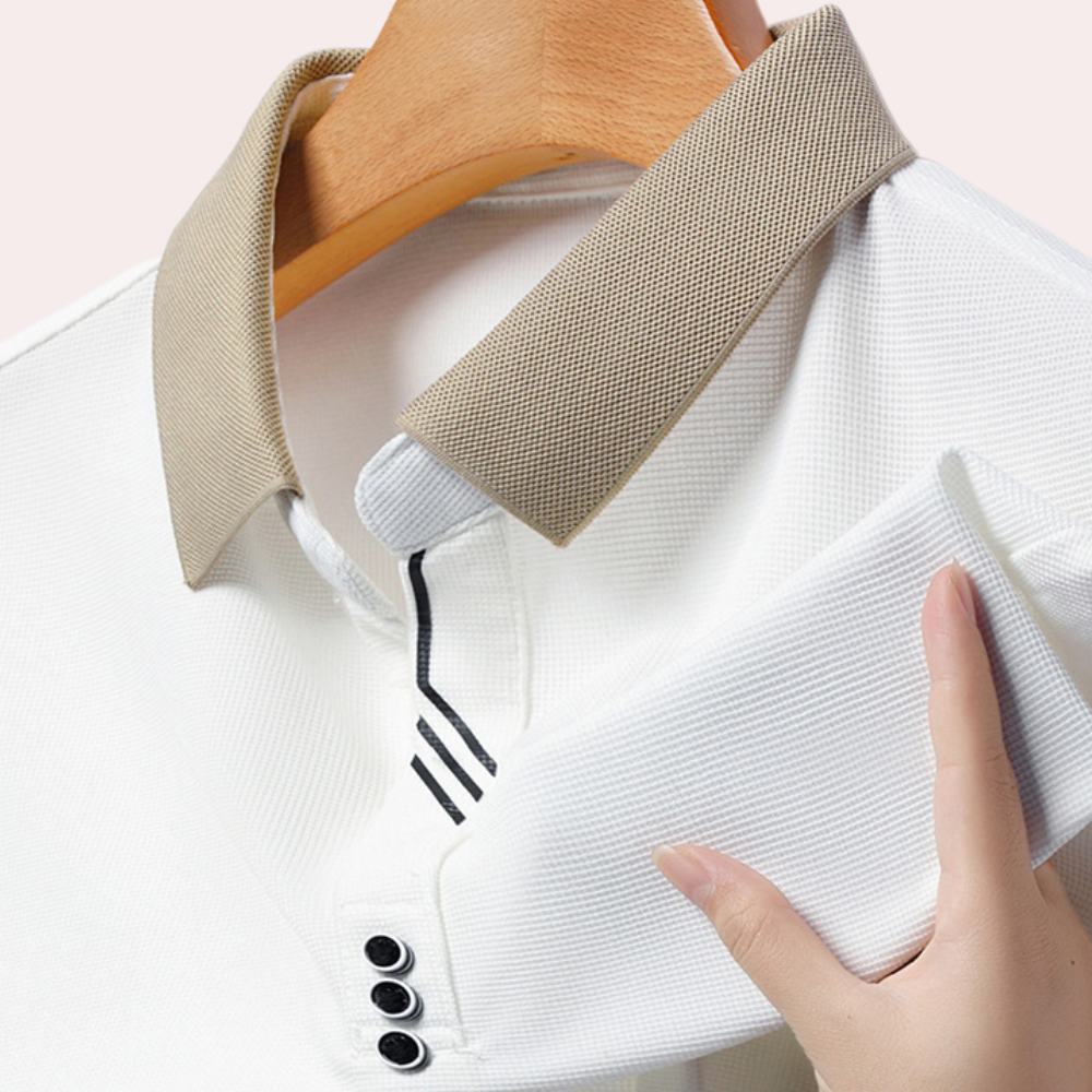 Miesten Pitkähihaiset Poloshirtit Klassinen Tyyli 6