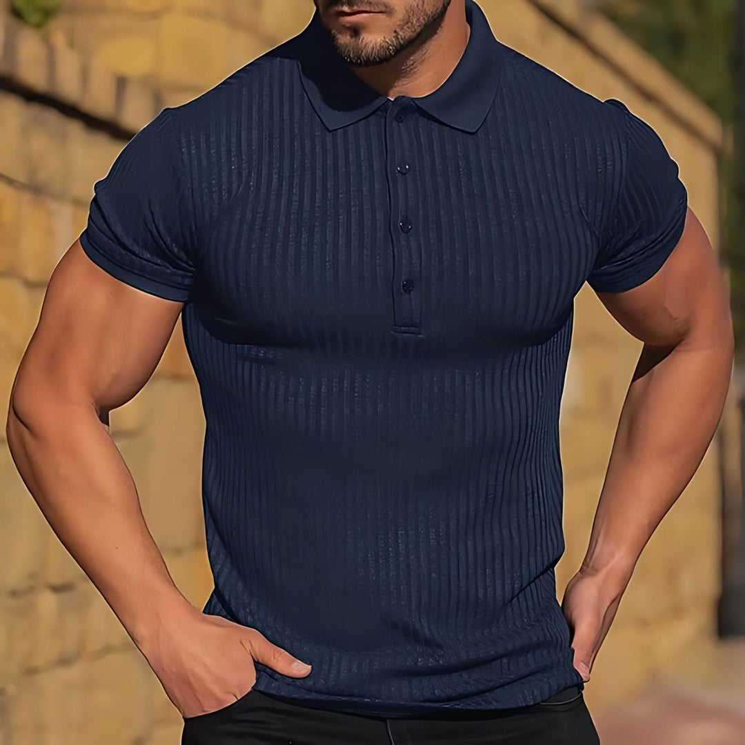 Miesten Polo Paita Ribbed Chiffon 3
