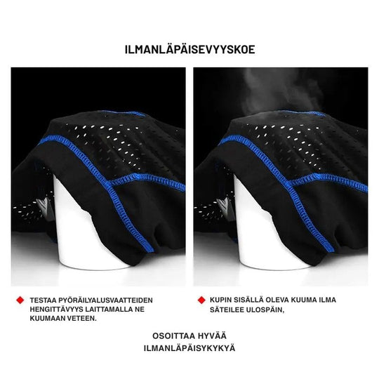 Miesten Pyöräilyshortsit 5D Pehmustetut Hengittävät Polyesteri Spandex 10