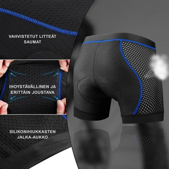 Miesten Pyöräilyshortsit 5D Pehmustetut Hengittävät Polyesteri Spandex 11