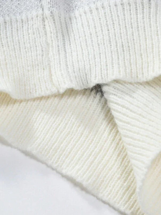 Miesten Rento Neulepaita Graafisella Printillä Crew Neck 4