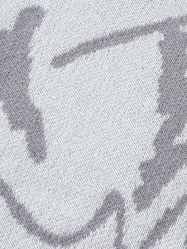 Miesten Rento Neulepaita Graafisella Printillä Crew Neck 6