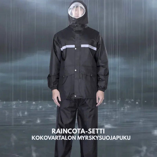 Miesten Sateenpitävä Takki ja Housut PVC-kumi 2