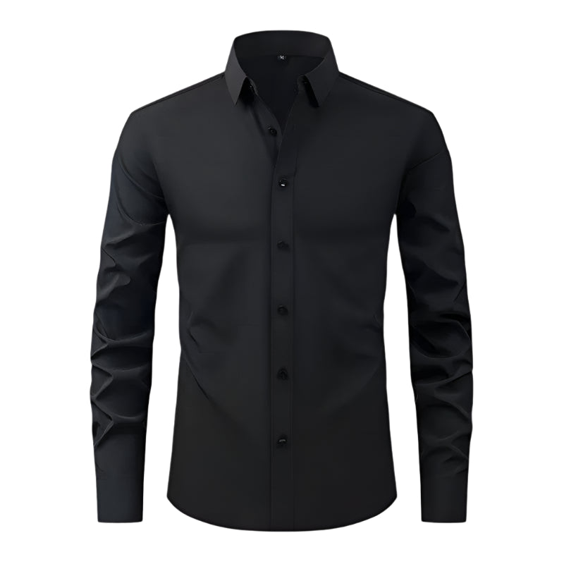 Miesten Slim-Fit Kauluspaita Elastinen Materiaali 0