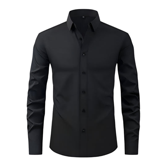 Miesten Slim-Fit Kauluspaita Elastinen Materiaali 0