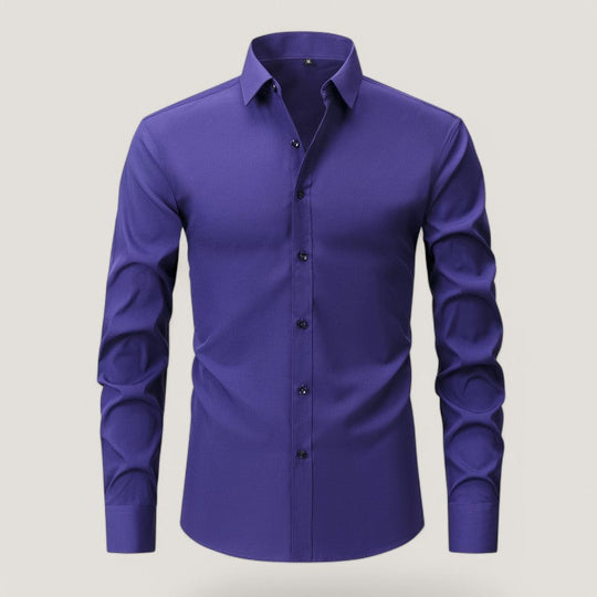 Miesten Slim-Fit Kauluspaita Elastinen Materiaali 5