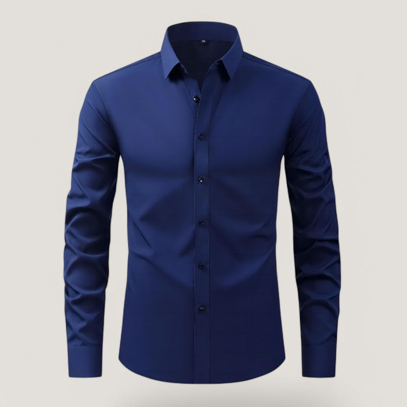 Miesten Slim-Fit Kauluspaita Elastinen Materiaali 6