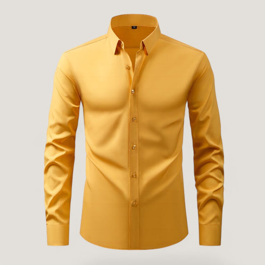 Miesten Slim-Fit Kauluspaita Elastinen Materiaali 9