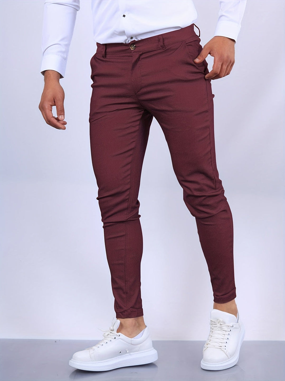 Miesten Slim Fit -housut Moderni Muotoilu 7