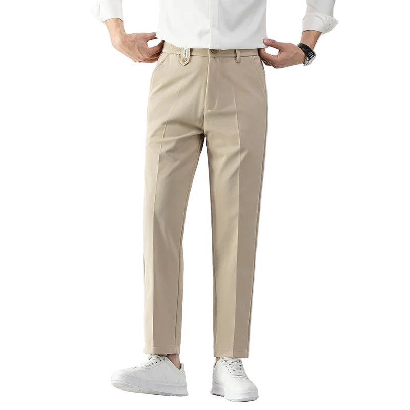 Miesten Slim Fit Housut Kevyt Kangas Muotoiltu Leikkaus 0
