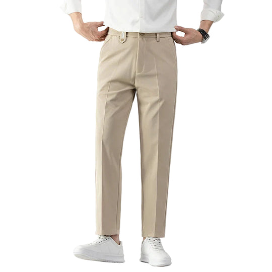 Miesten Slim Fit Housut Kevyt Kangas Muotoiltu Leikkaus 0