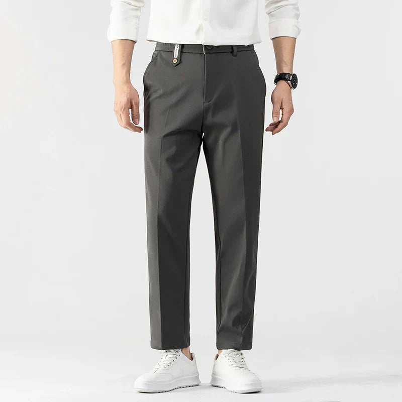 Miesten Slim Fit Housut Kevyt Kangas Muotoiltu Leikkaus 1