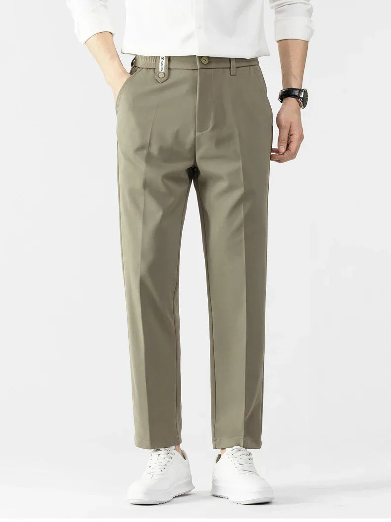 Miesten Slim Fit Housut Kevyt Kangas Muotoiltu Leikkaus 3